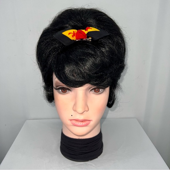 Flames Graphic Bandana Knotted Hair Bow - Picture 2 of 11